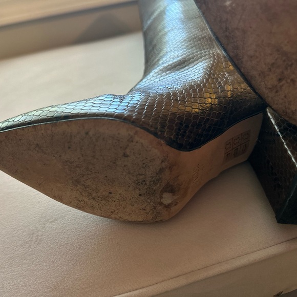 Paris Texas Python Print Boots Camel. Sz 36.5 (6) - Picture 6 of 8